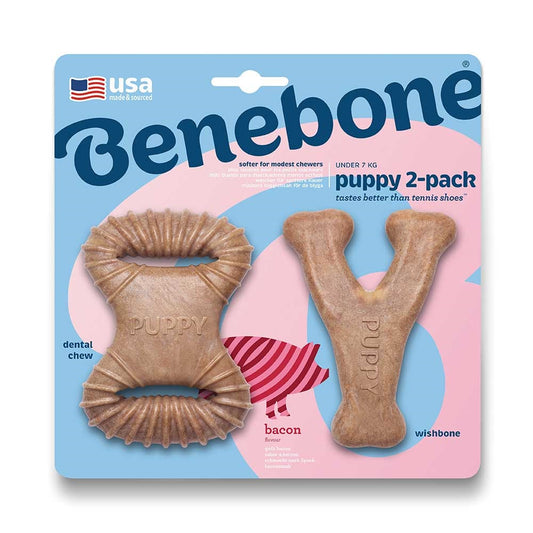 Benebone Puppy 2 Pack – Bacon