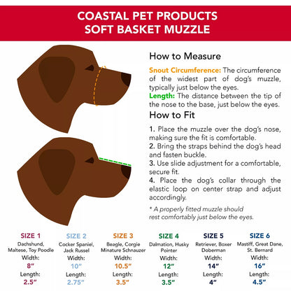 Coastal Soft Basket Muzzle