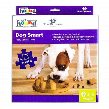 Dog “Smart”- Composite Interactive Treat Puzzle Toy (Brown)