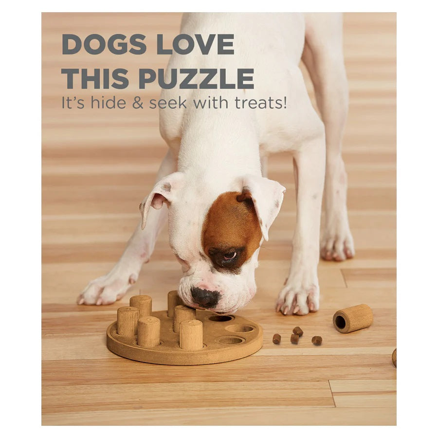 Dog “Smart”- Composite Interactive Treat Puzzle Toy (Brown)