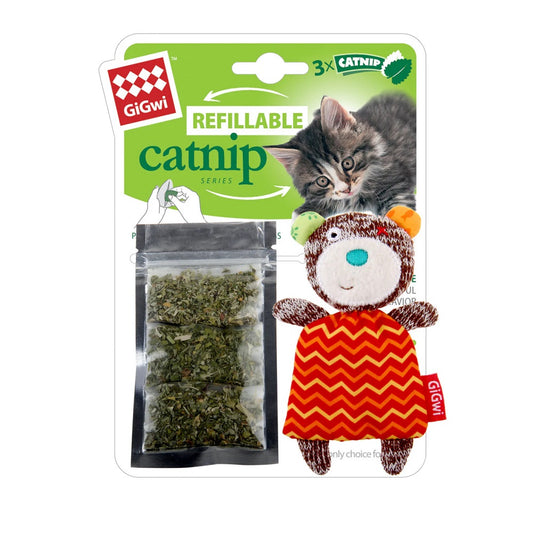 GiGwi Refillable Catnip Toy - Bear or Rabbit