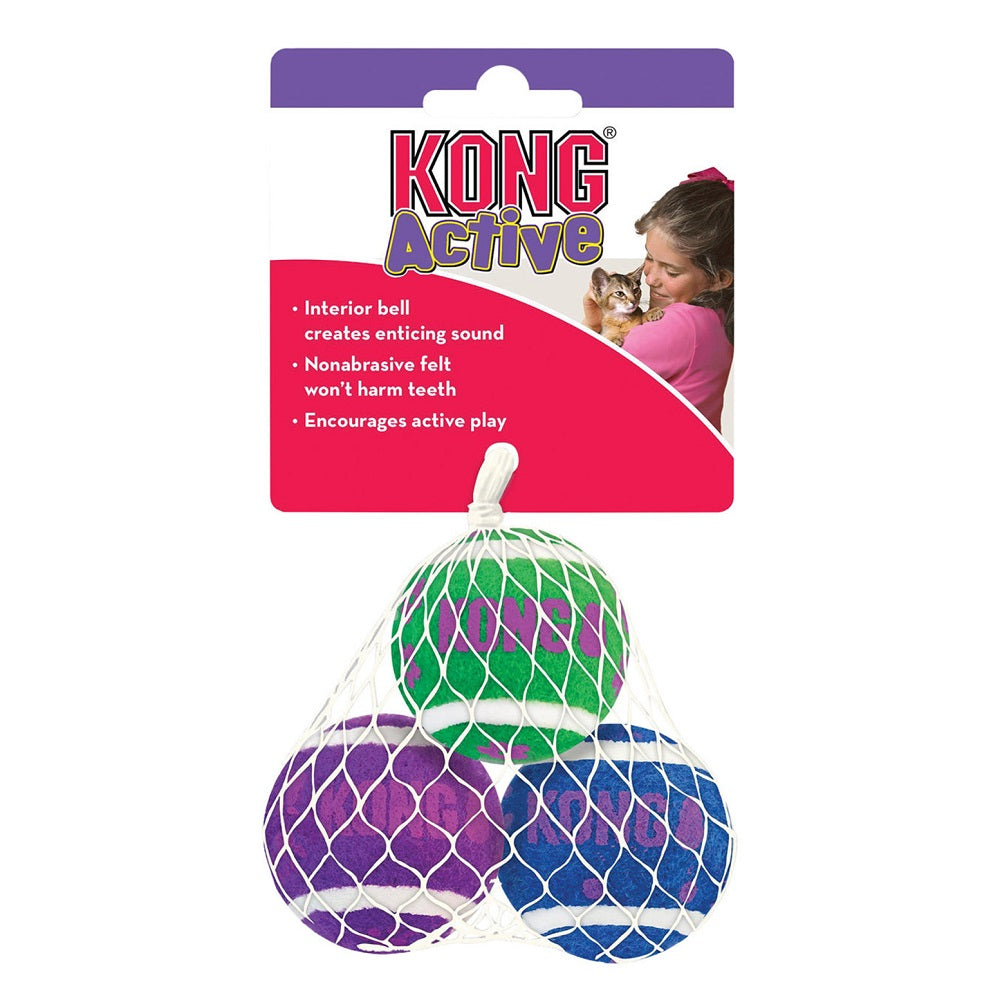 KONG CAT Active Tennis Balls with Bells