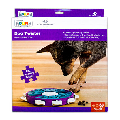 Dog “Twister” – Interactive Treat Puzzle Toy