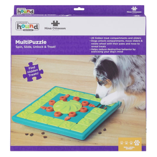 Dog Multi Puzzle - Interactive Treat Puzzle Feeder – Level 4