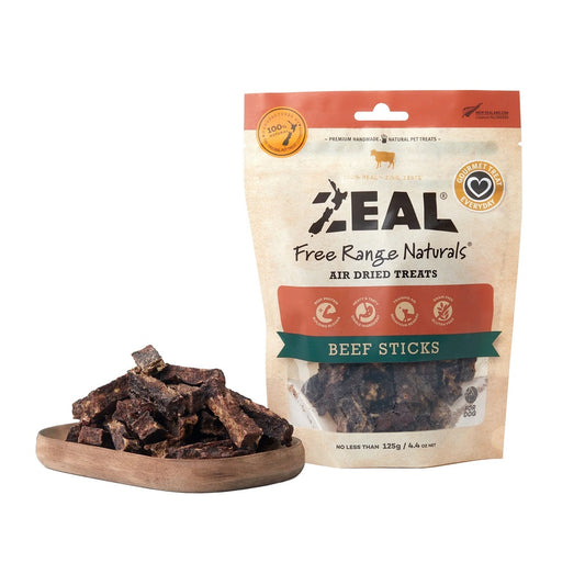 Beef Sticks 125gms a Free Range Treat by Zeal